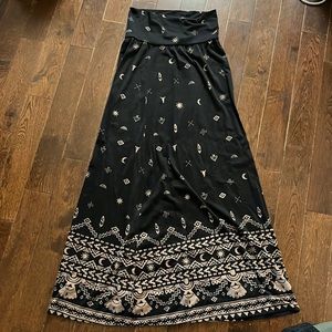 Hippie tribal maxi skirt festival